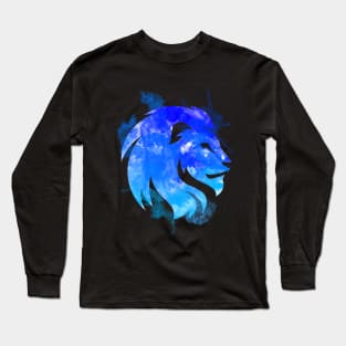 Lion watercolor Lagoon Long Sleeve T-Shirt